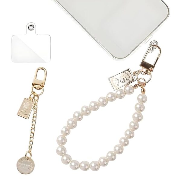 SHOPVILLA Universal Phone Pearl Lanyard Keychain