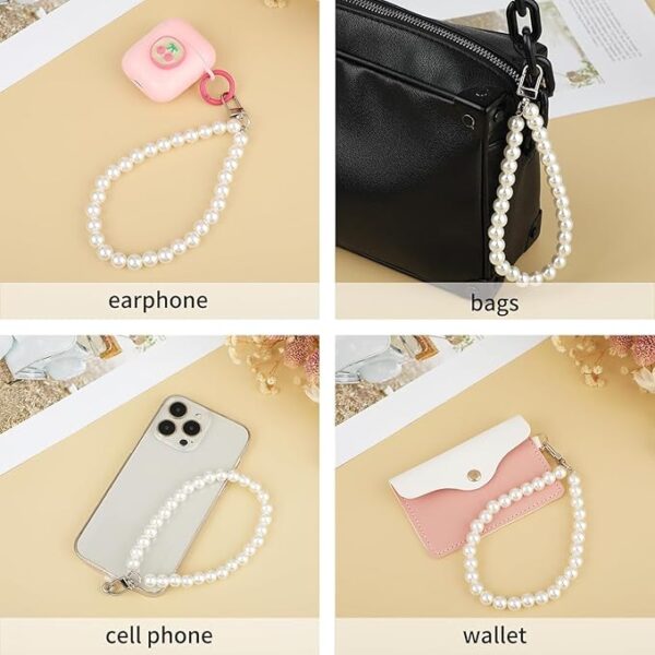 SHOPVILLA Universal Phone Pearl Lanyard Keychain - Image 3